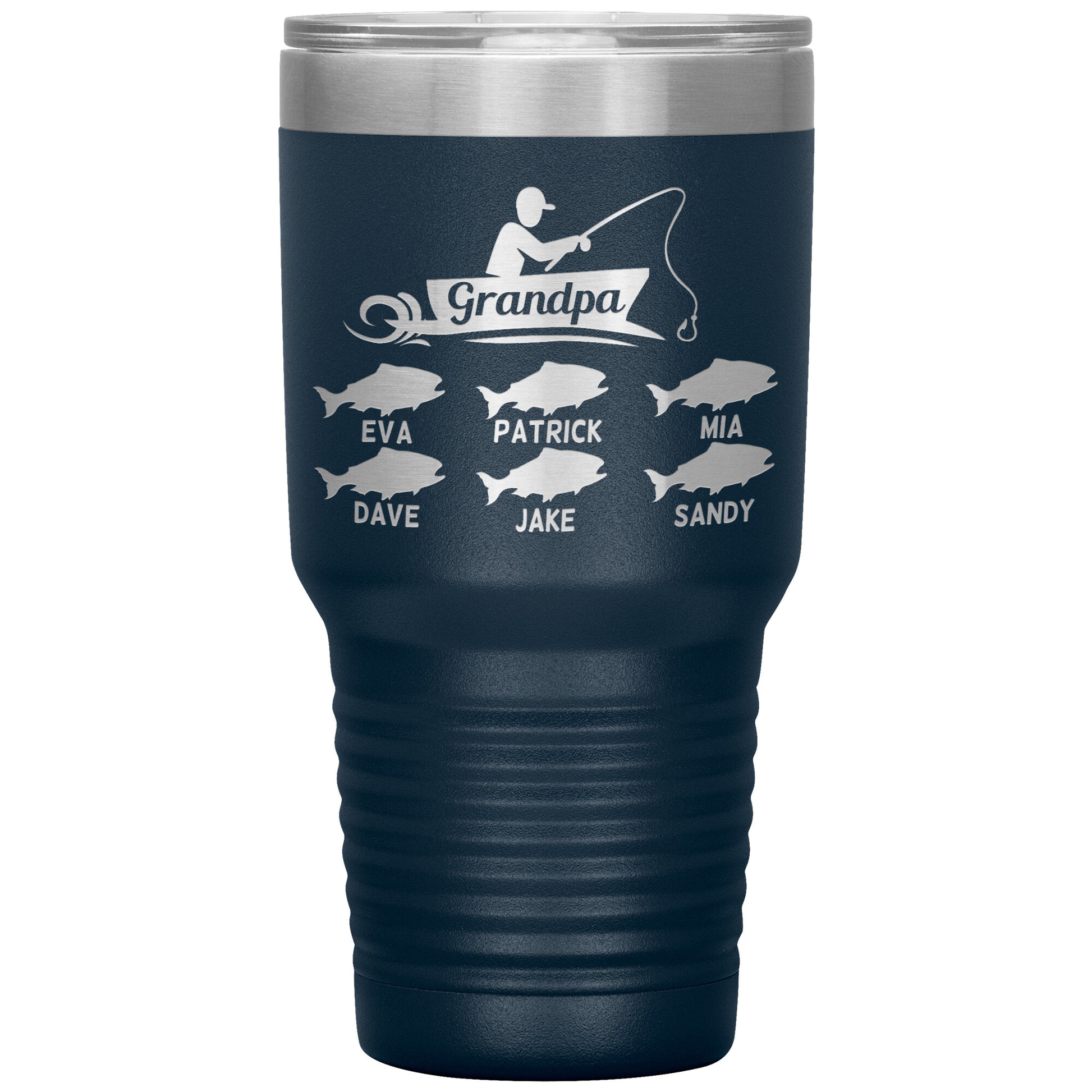 Grandpa Fishing Personalize Tumbler
