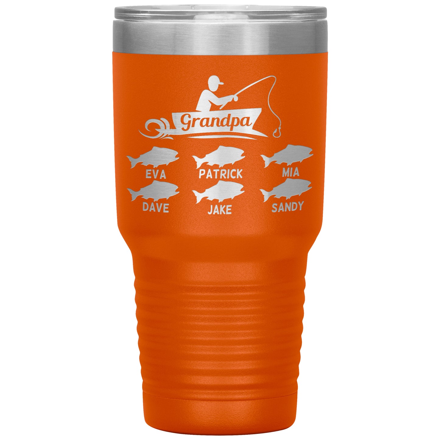 Grandpa Fishing Personalize Tumbler