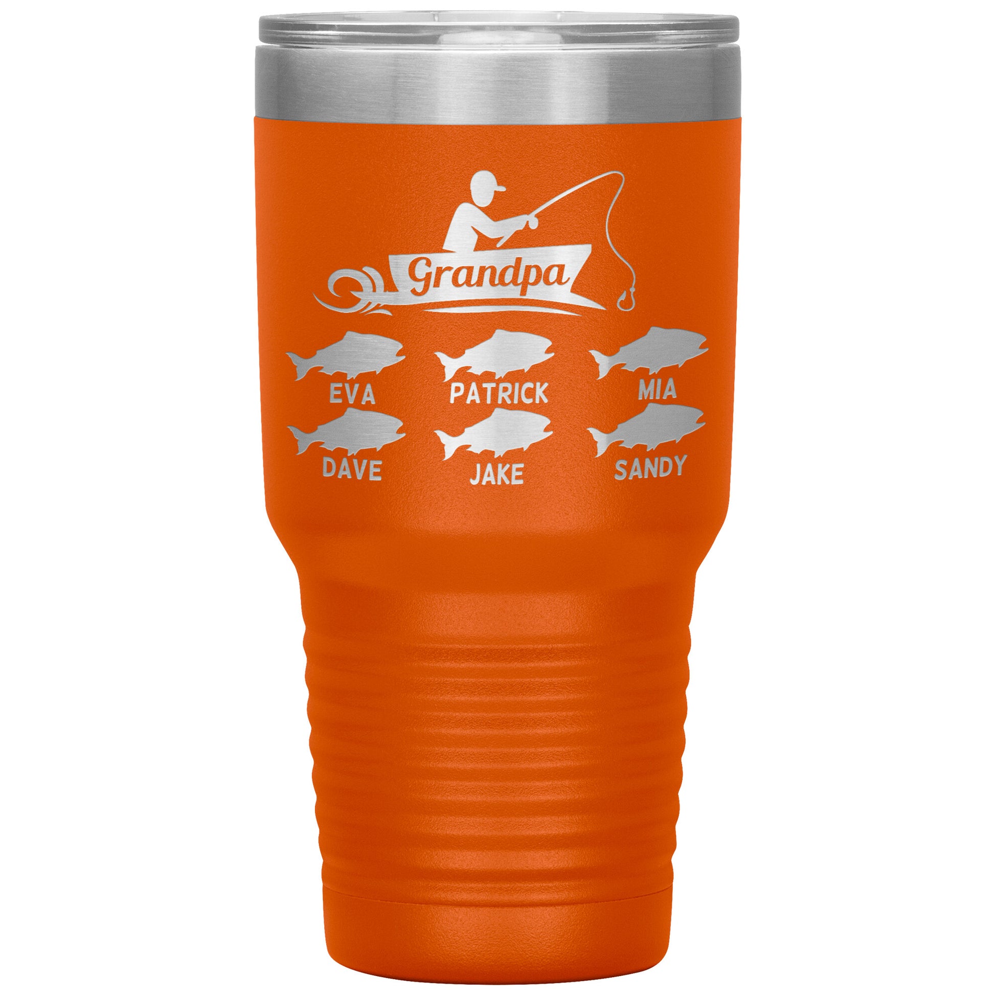 Grandpa Fishing Personalize Tumbler