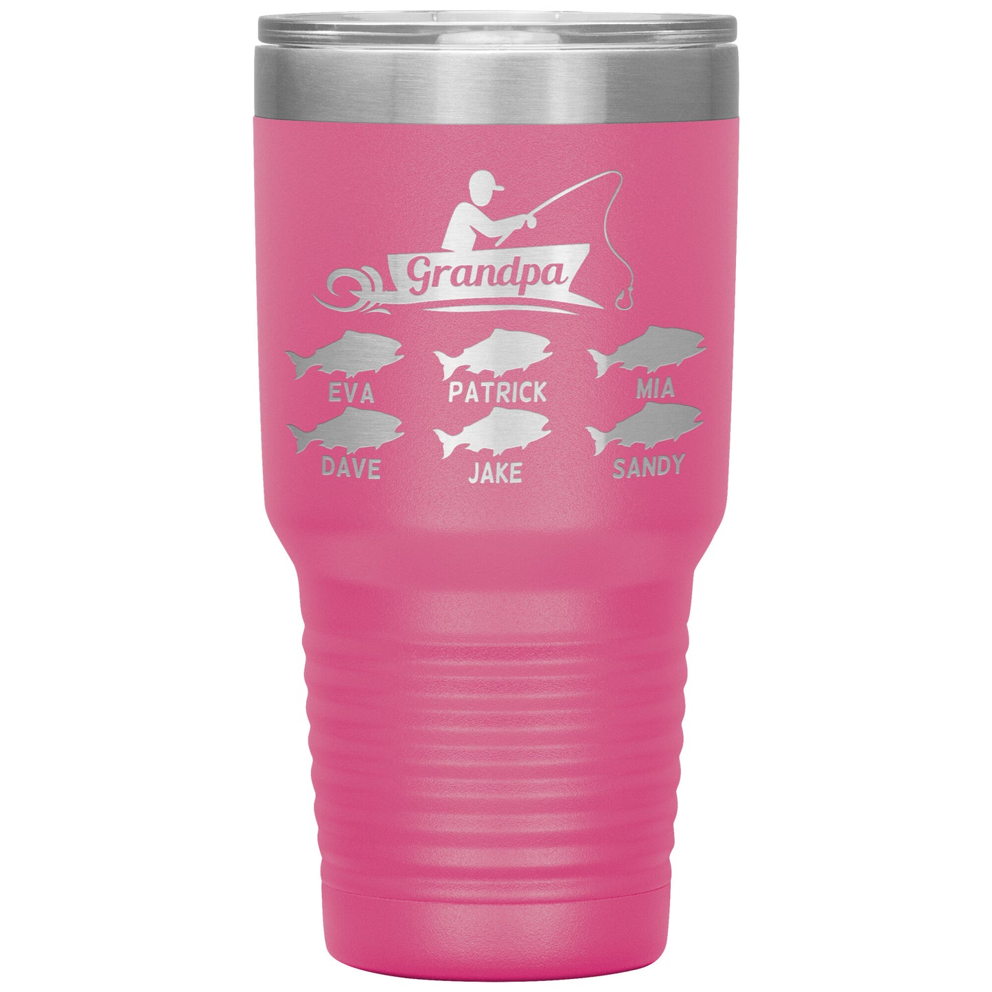 Grandpa Fishing Personalize Tumbler