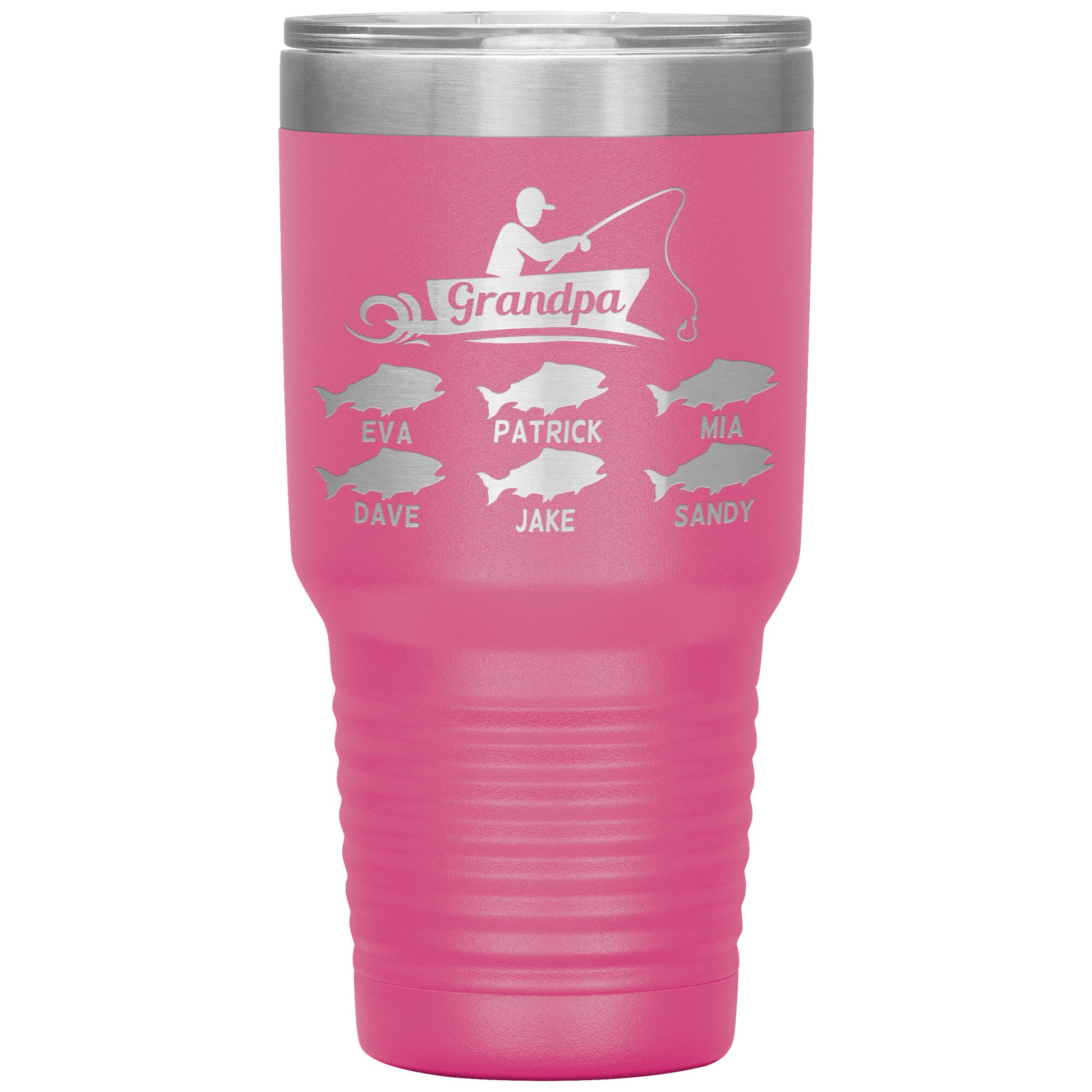 Grandpa Fishing Personalize Tumbler