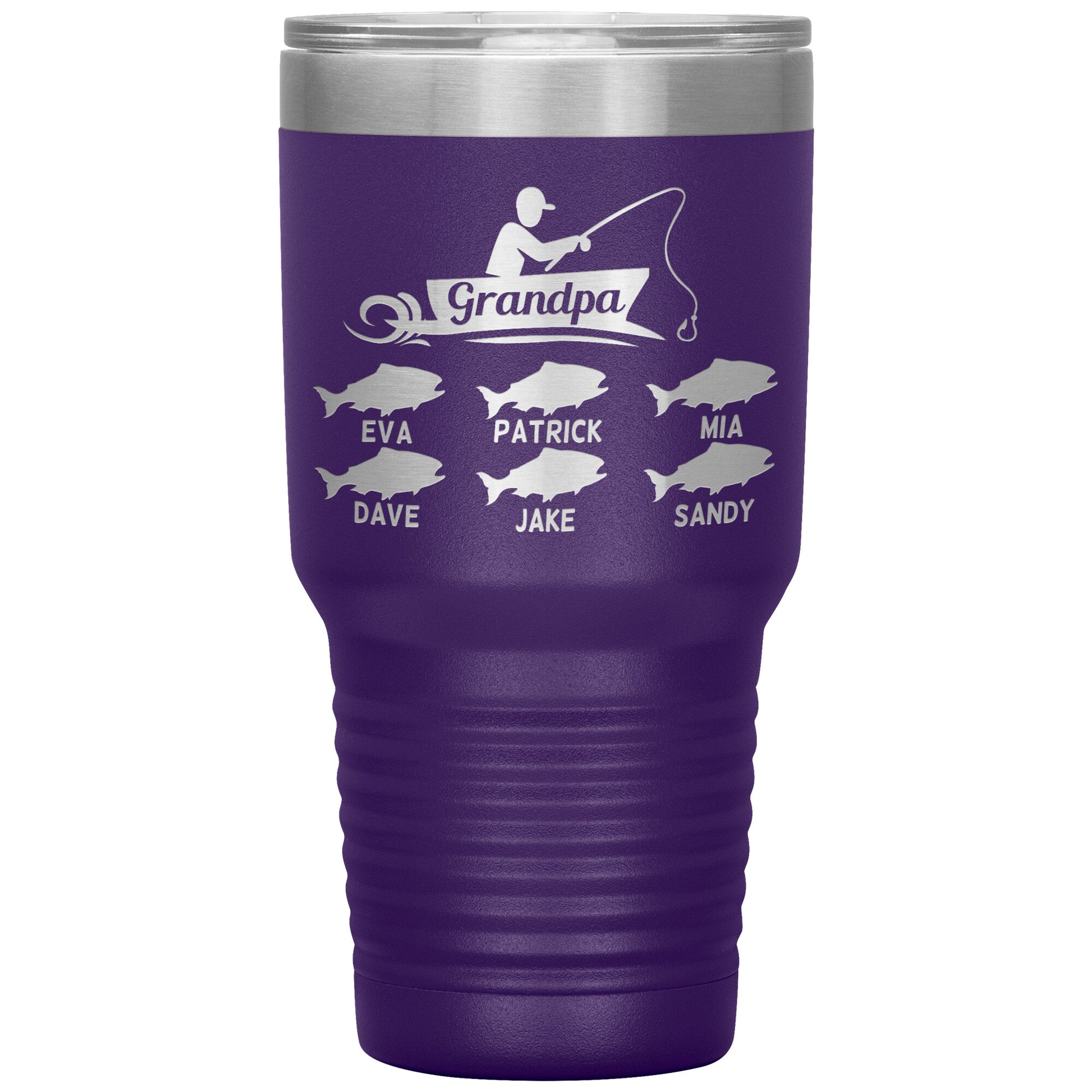 Grandpa Fishing Personalize Tumbler