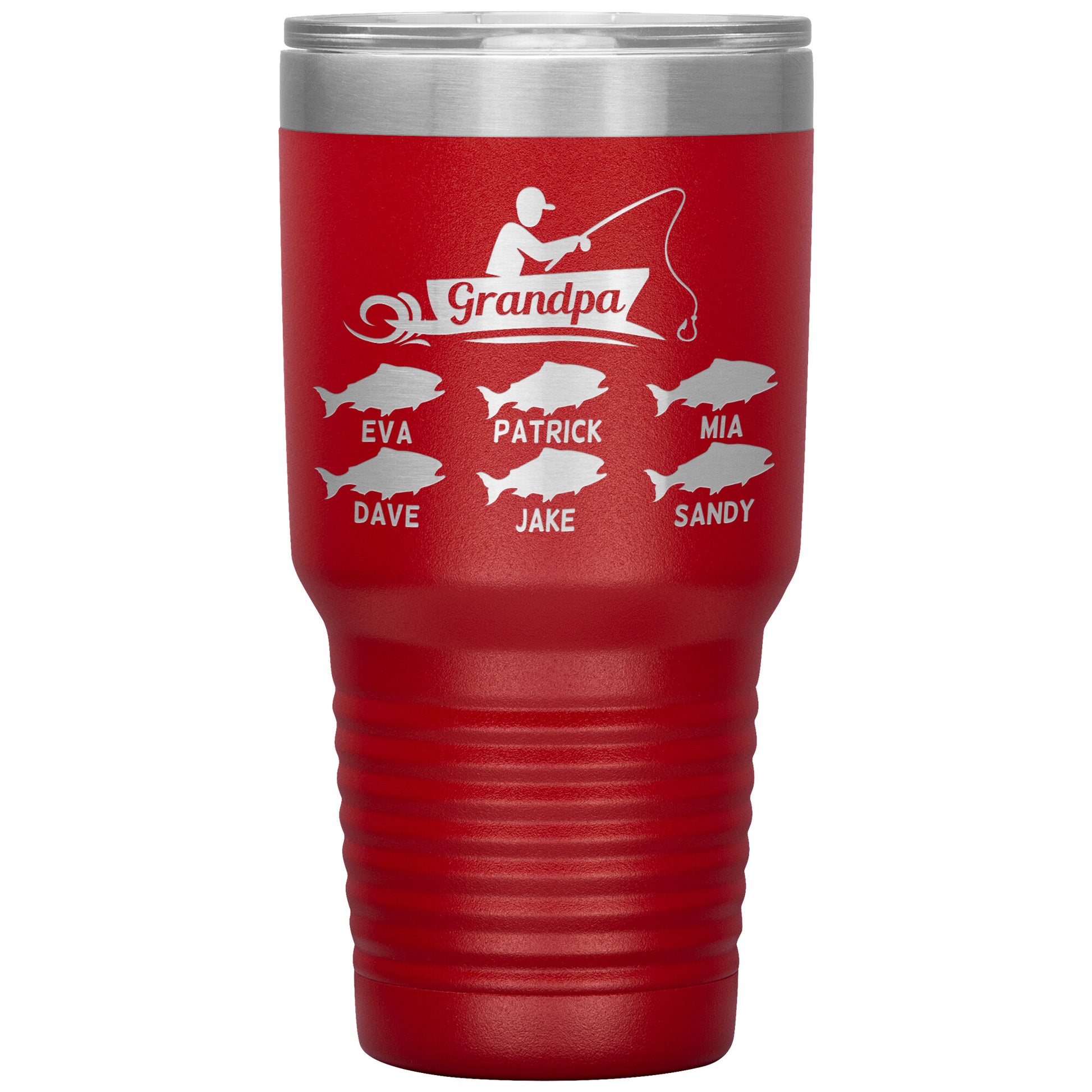 Grandpa Fishing Personalize Tumbler