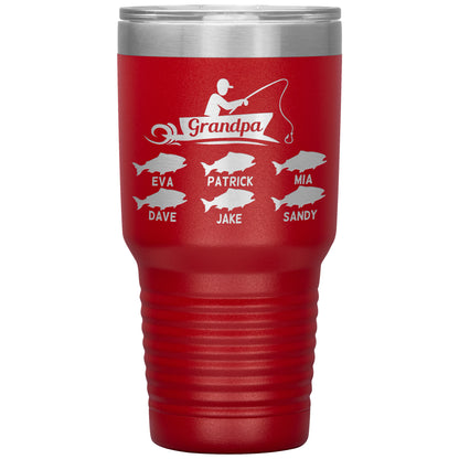 Grandpa Fishing Personalize Tumbler