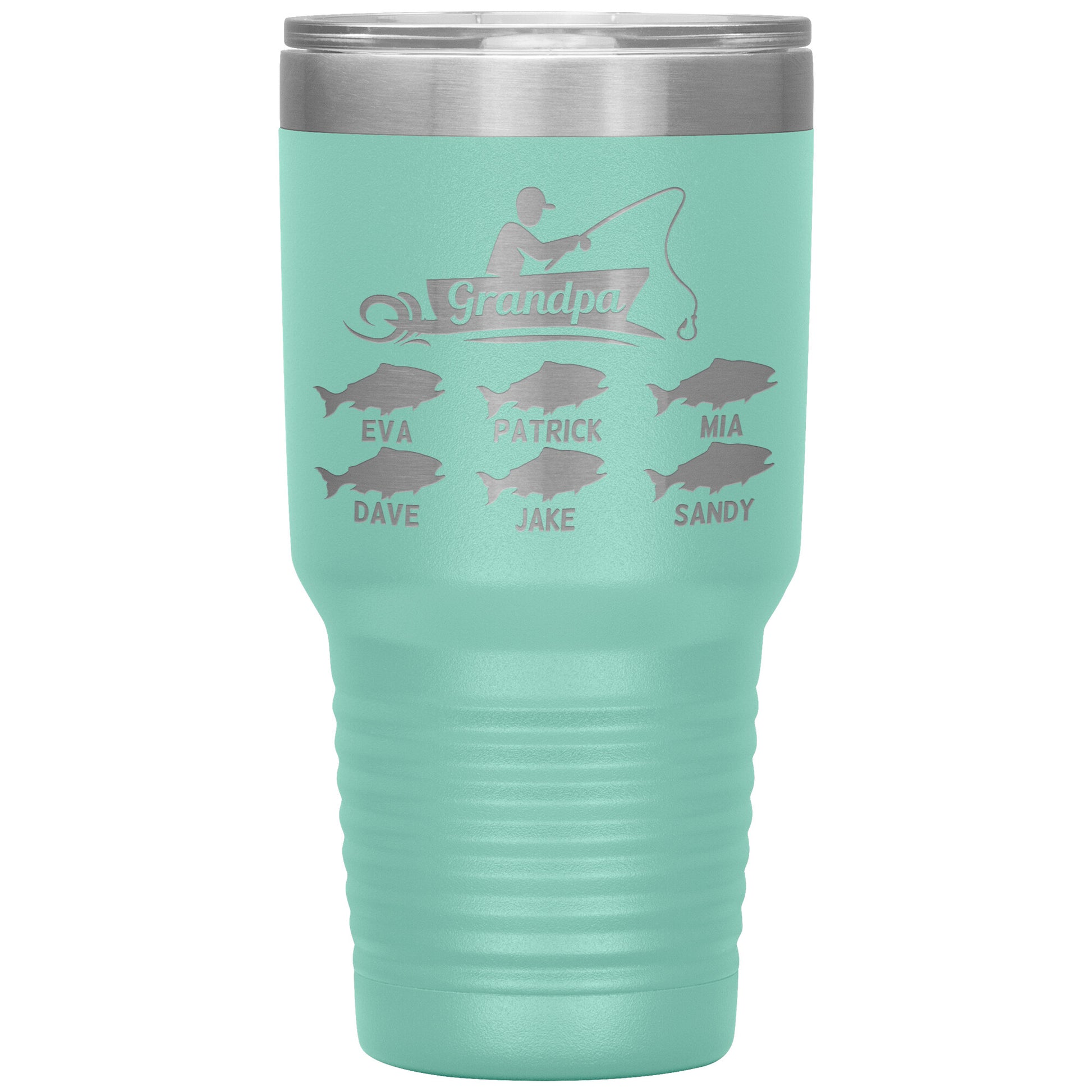 Grandpa Fishing Personalize Tumbler