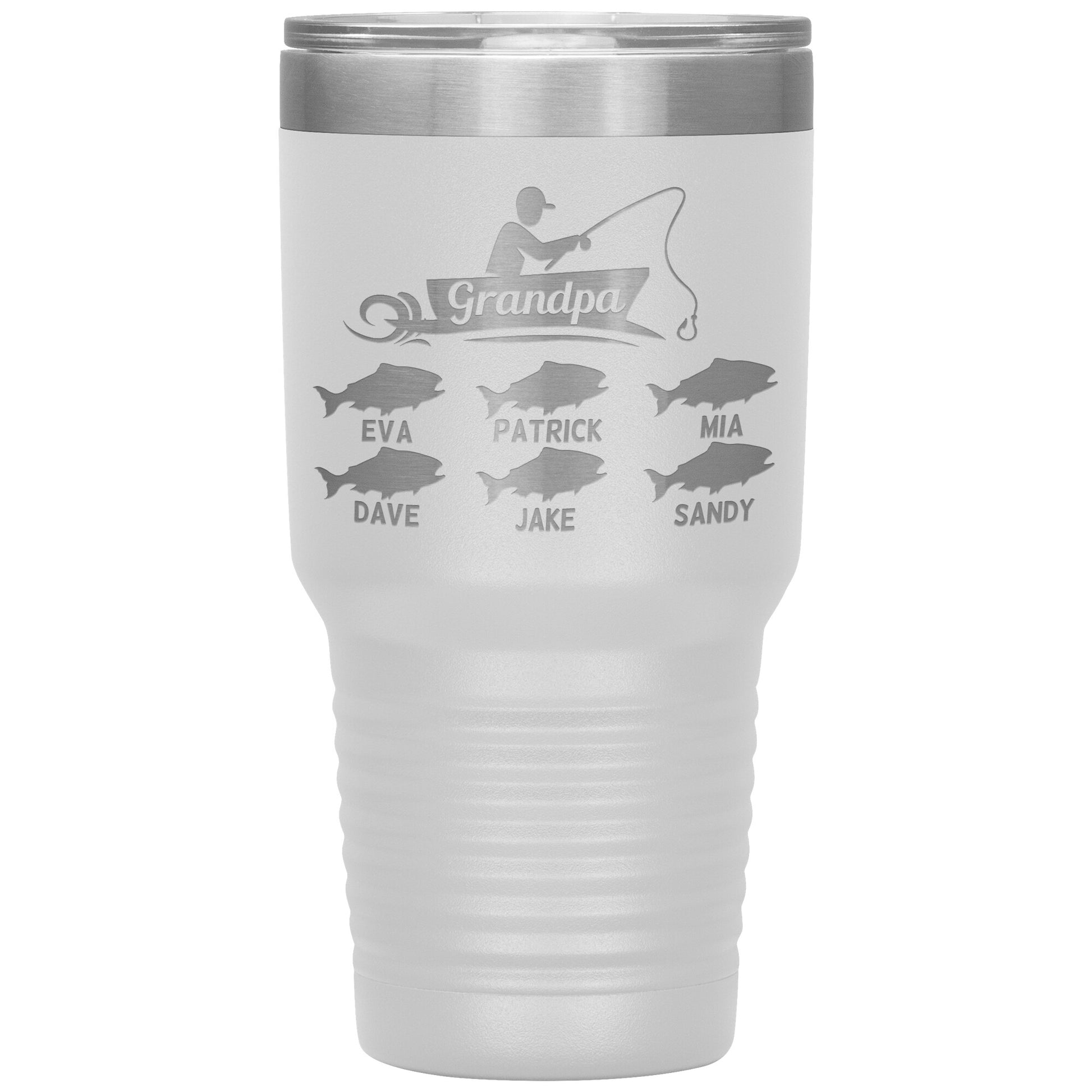 Grandpa Fishing Personalize Tumbler