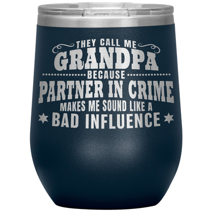 Grandpa Partner in Crime Tumbler