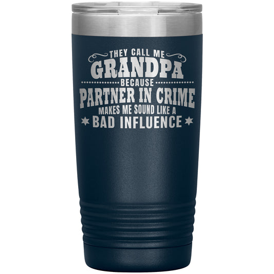Grandpa Partner in Crime Tumbler