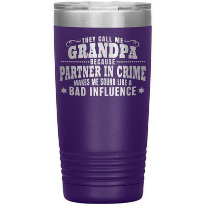 Grandpa Partner in Crime Tumbler