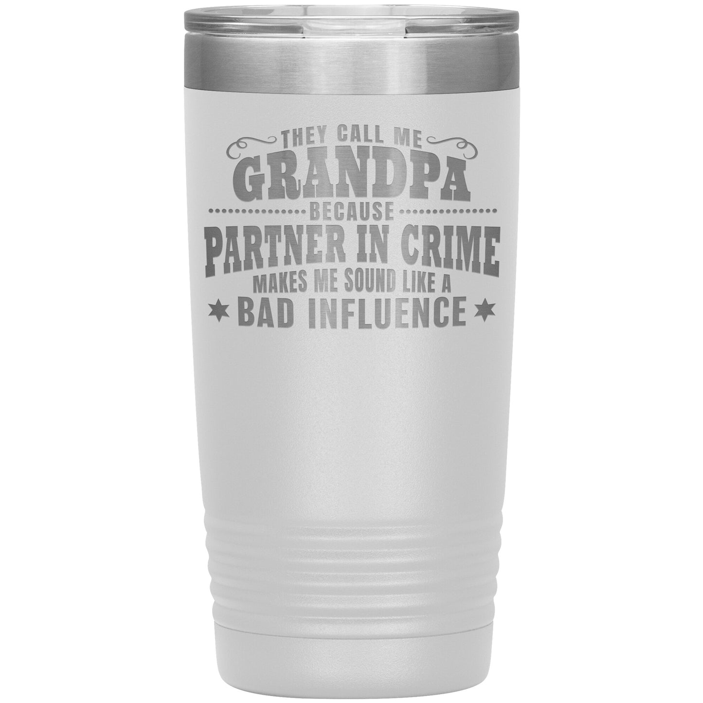 Grandpa Partner in Crime Tumbler