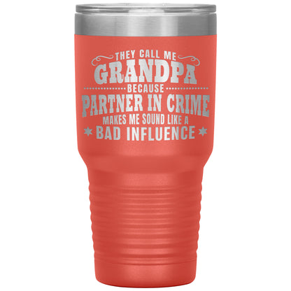 Grandpa Partner in Crime Tumbler