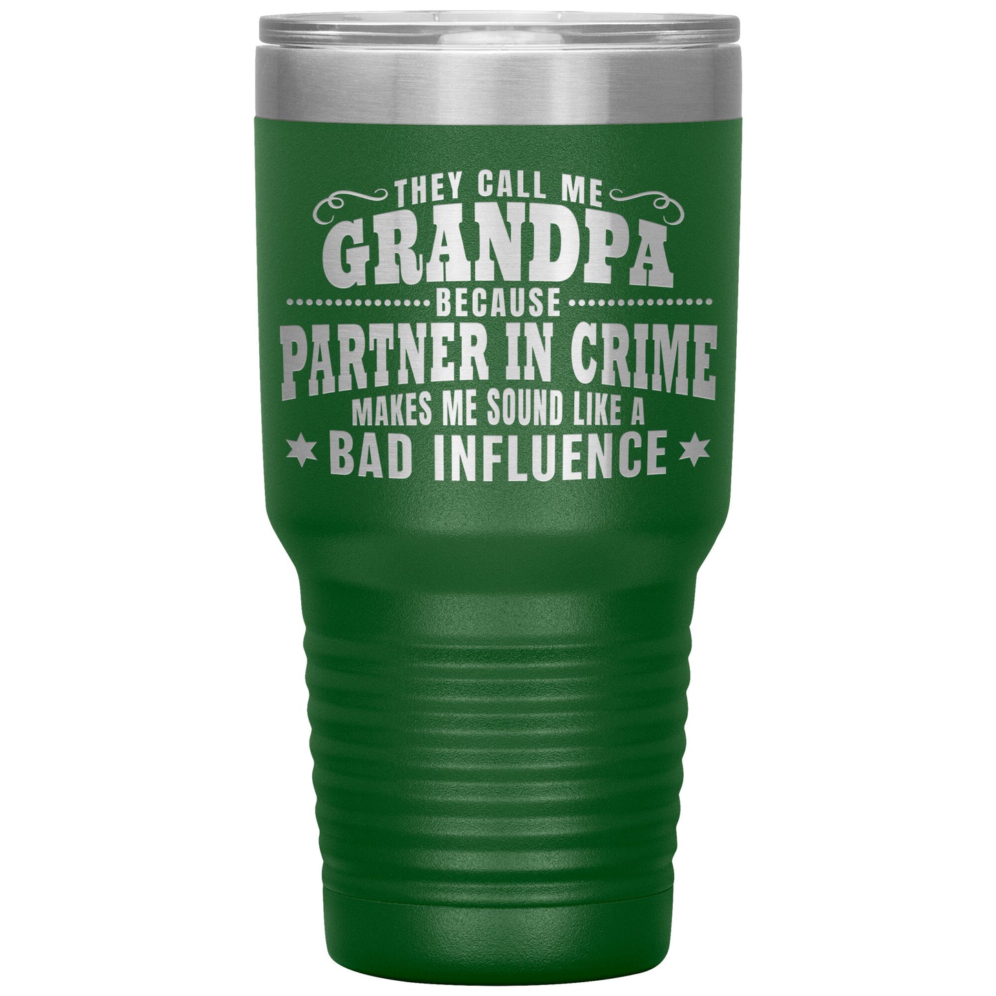 Grandpa Partner in Crime Tumbler