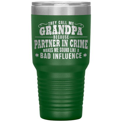 Grandpa Partner in Crime Tumbler