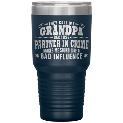 Grandpa Partner in Crime Tumbler