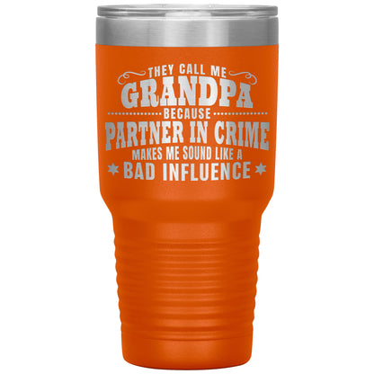 Grandpa Partner in Crime Tumbler