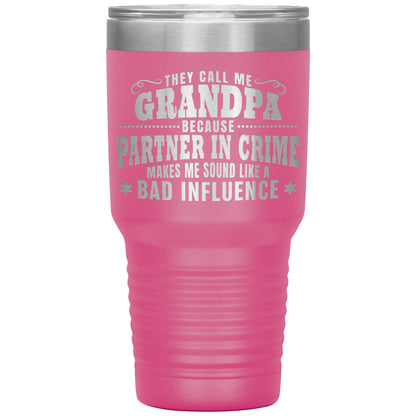 Grandpa Partner in Crime Tumbler
