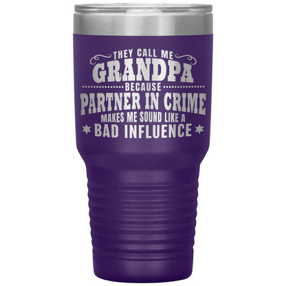 Grandpa Partner in Crime Tumbler