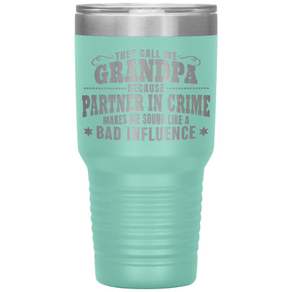 Grandpa Partner in Crime Tumbler