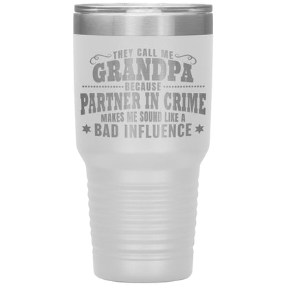 Grandpa Partner in Crime Tumbler