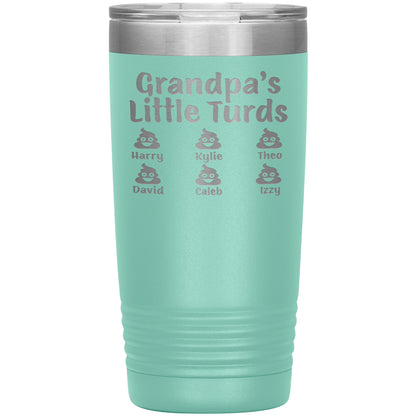 Grandpa's Little Turds Tumbler