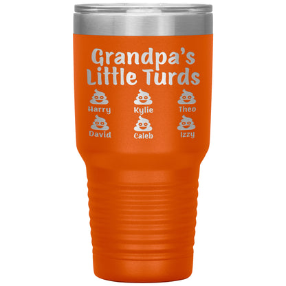 Grandpa's Little Turds Tumbler