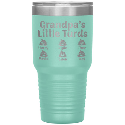Grandpa's Little Turds Tumbler