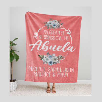 Greatest Blessing Abuela Blanket