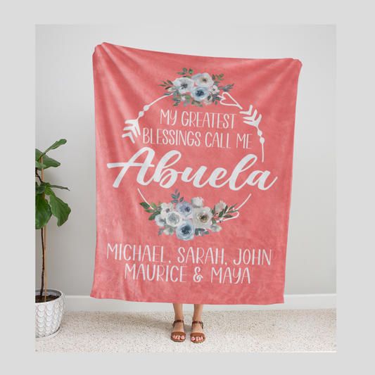 Greatest Blessing Abuela Blanket