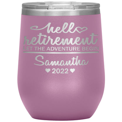 Hello Retirement Let The Adventure Begin Name Tumbler