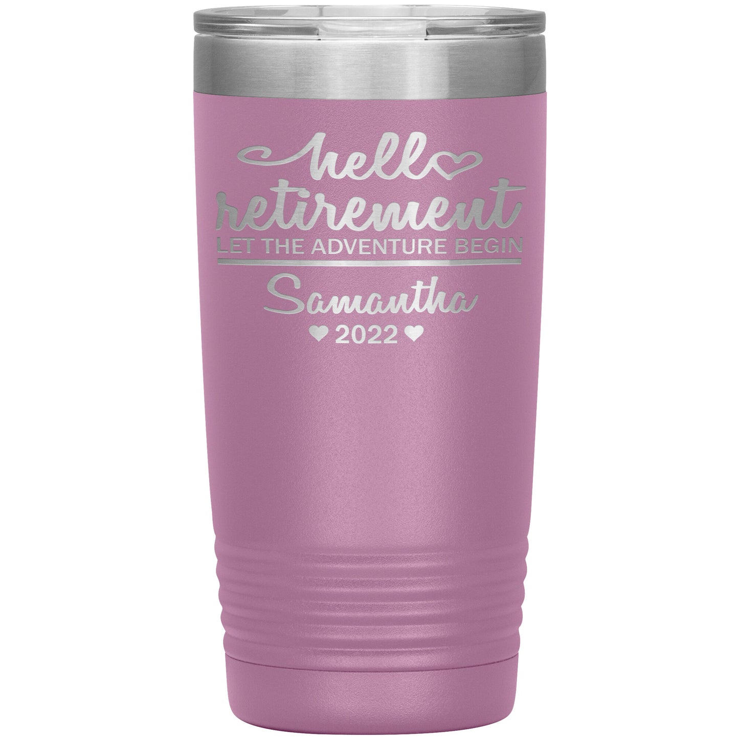 Hello Retirement Let The Adventure Begin Name Tumbler
