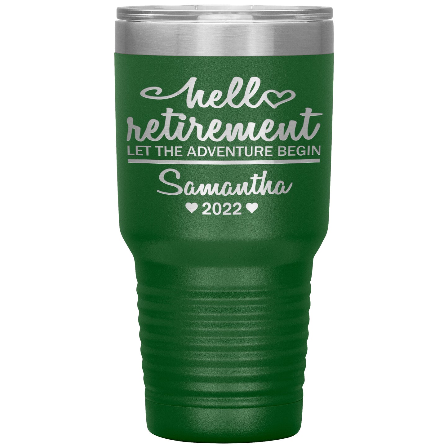 Hello Retirement Let The Adventure Begin Name Tumbler
