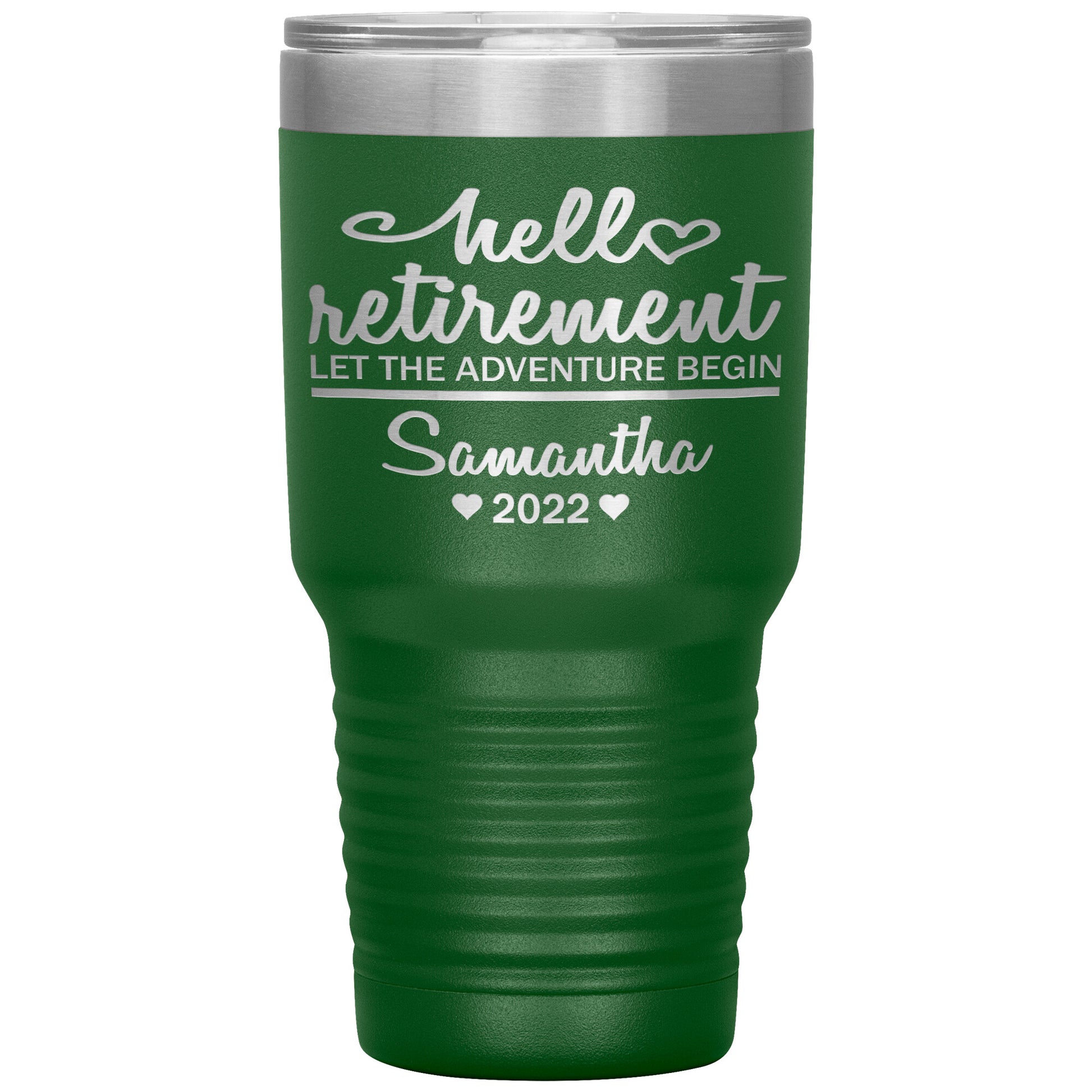 Hello Retirement Let The Adventure Begin Name Tumbler