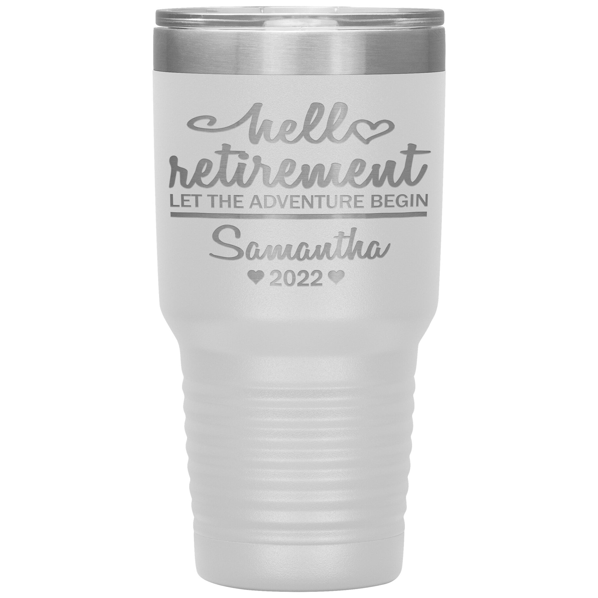 Hello Retirement Let The Adventure Begin Name Tumbler