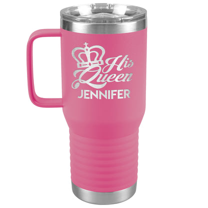 His Queen Name Tumbler
