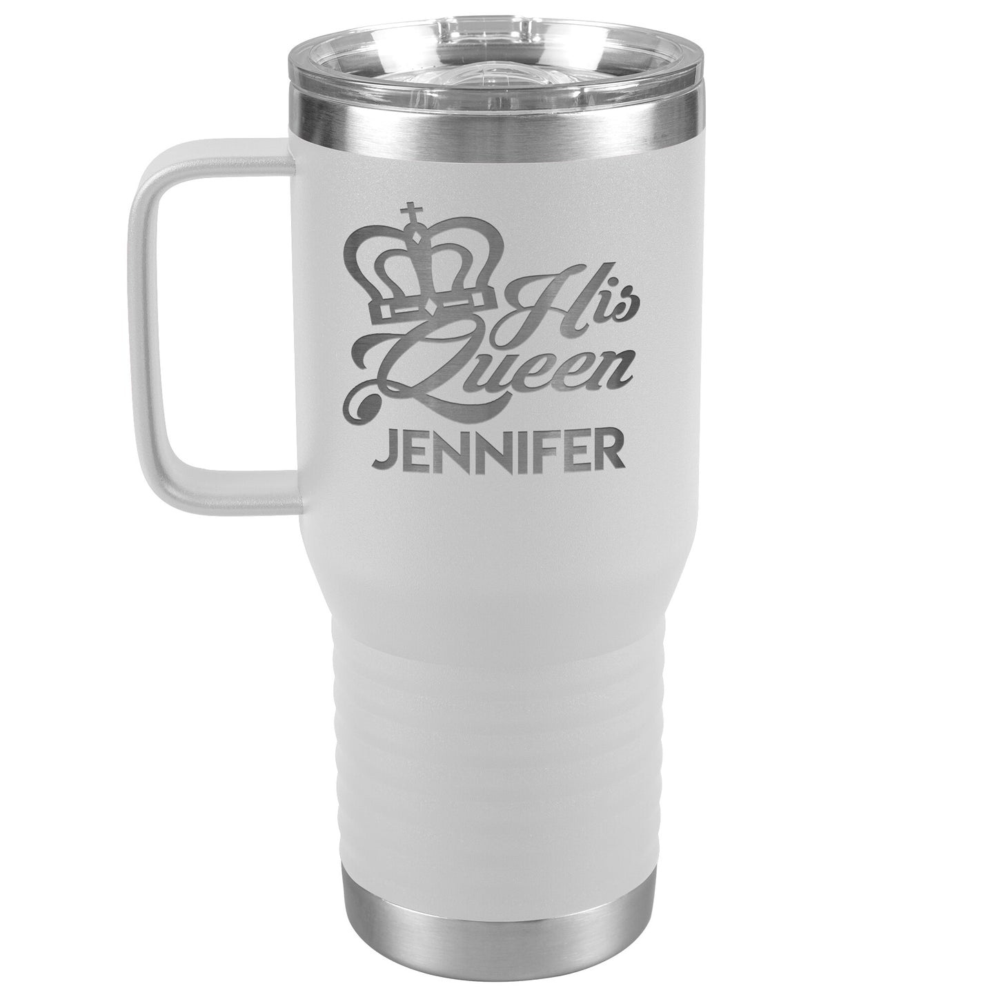 His Queen Name Tumbler