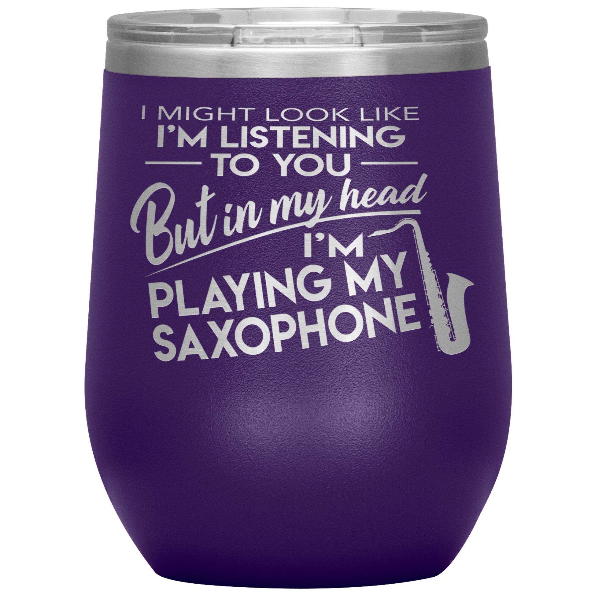 I Might Look Like Playing Saxophone Tumbler