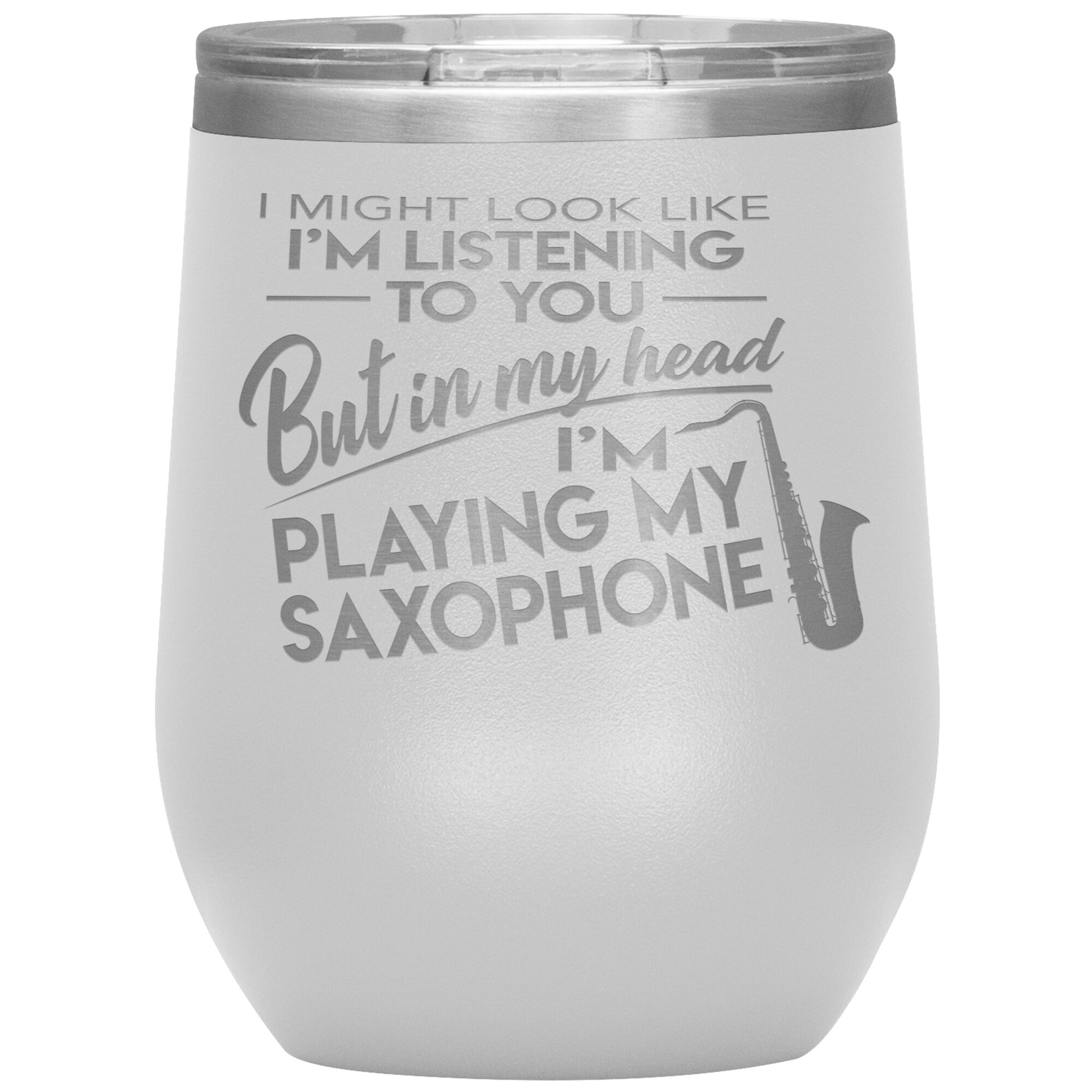 I Might Look Like Playing Saxophone Tumbler