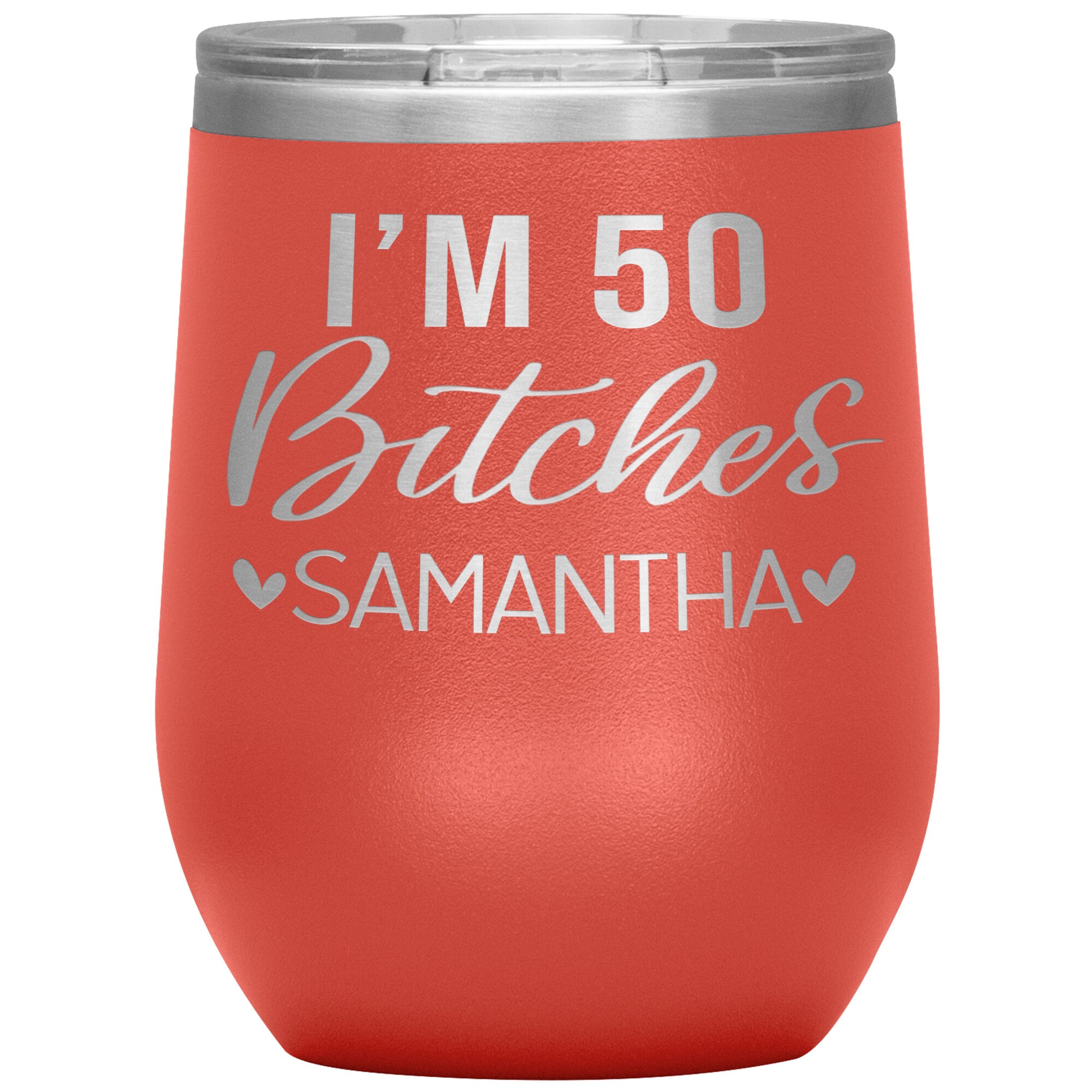 I'm 50 Bitches Birthday Tumbler