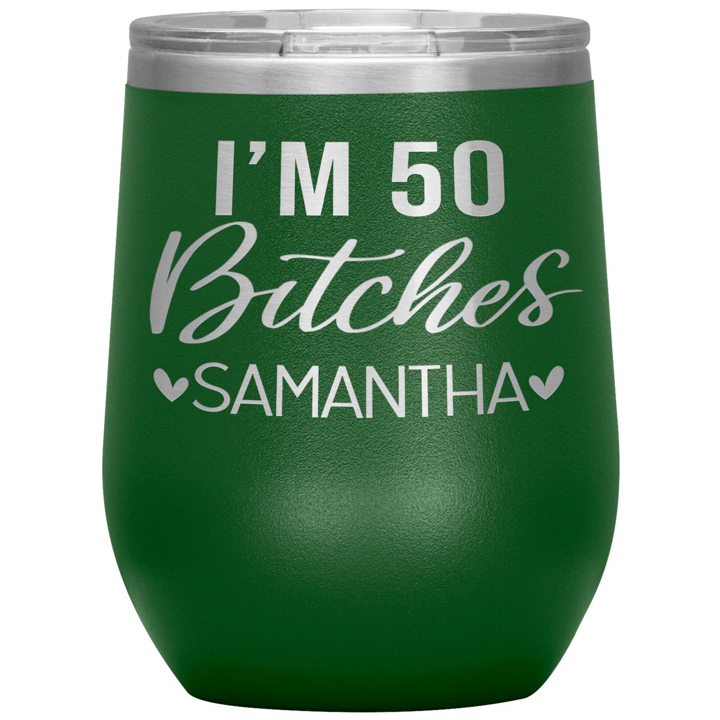 I'm 50 Bitches Birthday Tumbler