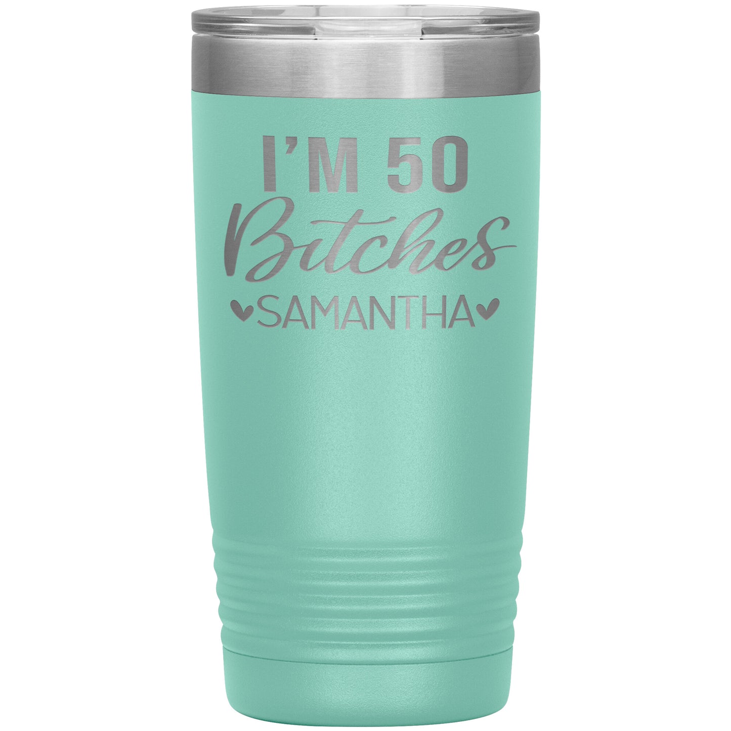 I'm 50 Bitches Birthday Tumbler