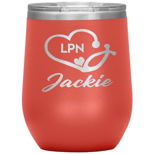 LPN Nurse Name Tumbler