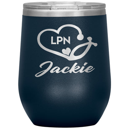 LPN Nurse Name Tumbler