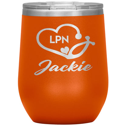 LPN Nurse Name Tumbler