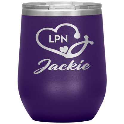 LPN Nurse Name Tumbler