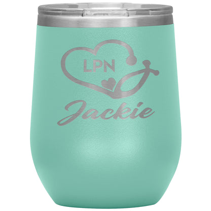 LPN Nurse Name Tumbler