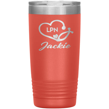 LPN Nurse Name Tumbler