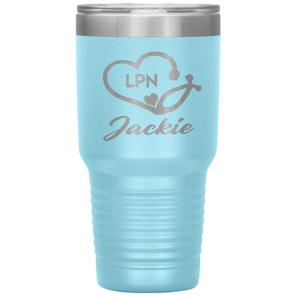 LPN Nurse Name Tumbler