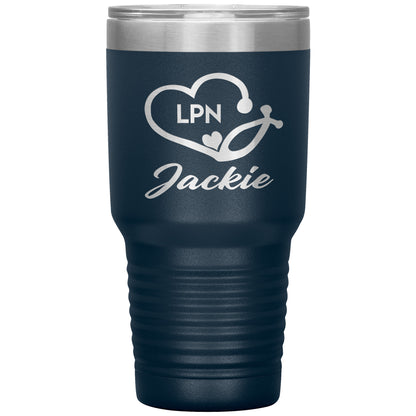 LPN Nurse Name Tumbler