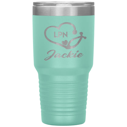 LPN Nurse Name Tumbler