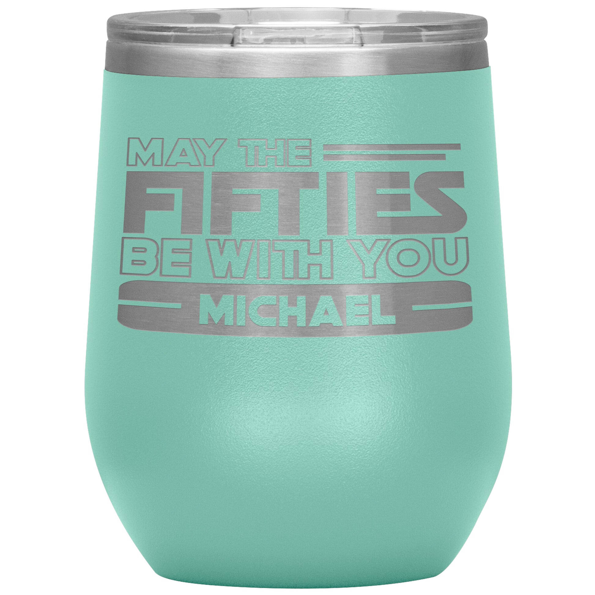 May the Fifties Be With You Name Tumbler